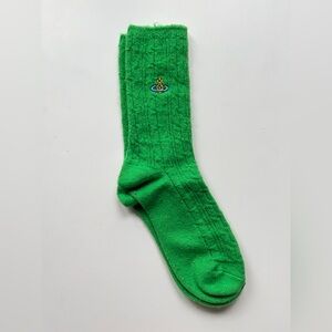 Vivienne Westwood Vibrant Green Wool Sock